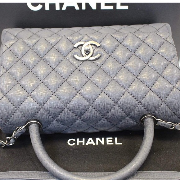 SOLD CHANEL COCO CAVIAR QUILTED LEATHERSHOULDERBAG - Picture 5 of 8